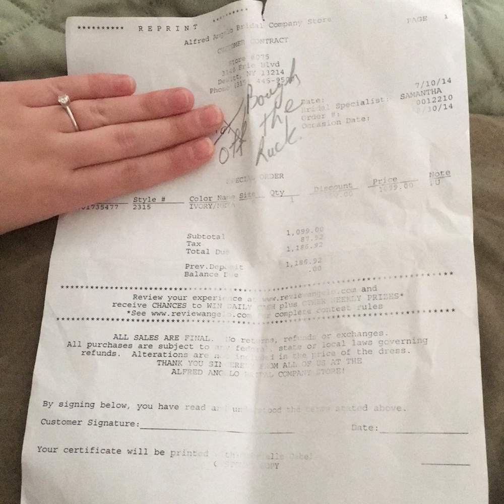 NWT ALFRED ANGELO WEDDING GOWN - Picture 7 of 8